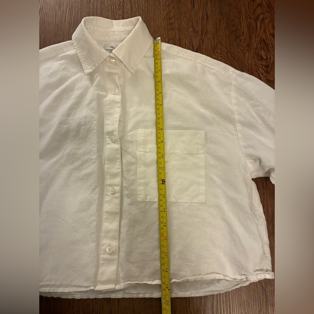 Madewell White Linen Shirt - Picture 12 of 13